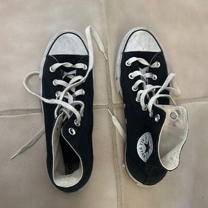 Black platform converse